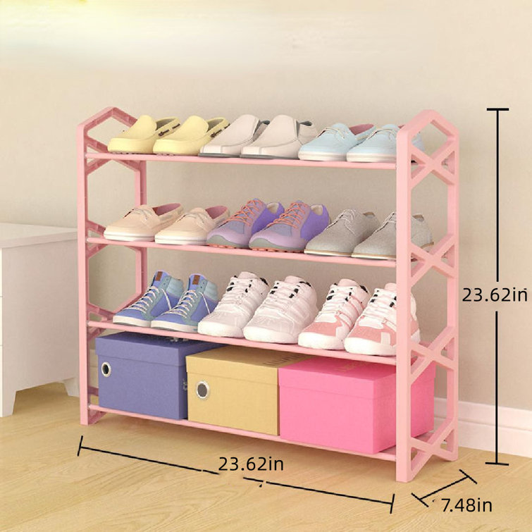 Pink discount shoe organizer